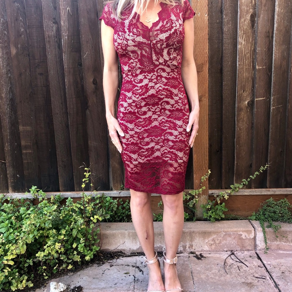 Free Press Cherry red dress